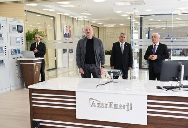 Ilham Aliyev Attended Opening of “Absheron” Battery Energy Storage Center