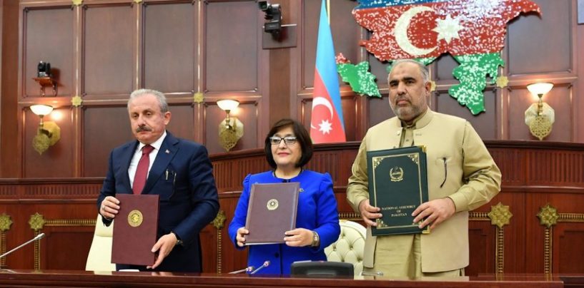 Parliament Speakers of Azerbaijan, Turkey and Pakistan Signed Baku Declaration