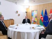 Azerbaijani, Armenian Leaders, European Council President Meet in Brussels