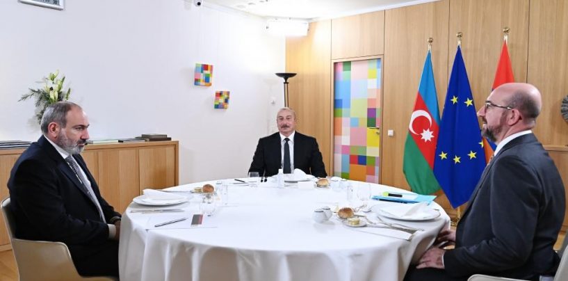 Azerbaijani, Armenian Leaders, European Council President Meet in Brussels