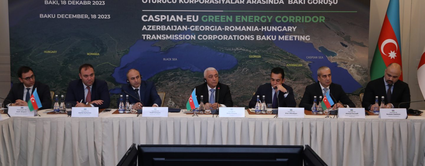 Caspian-European Union Green Energy Corridor Project Takes Place in Baku.
